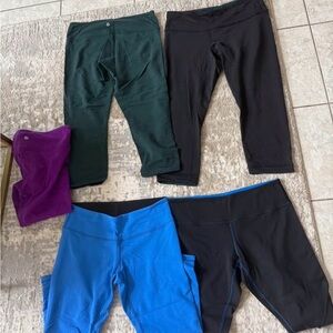 5 Pairs Reversible Lululemon Leggings Set